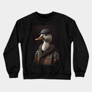 Animal Duck in Suit Crewneck Sweatshirt